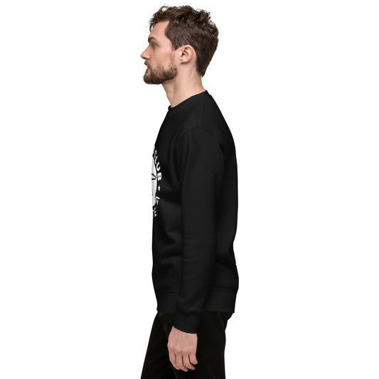 Mens Premium Podium Club Track Crest Sweatshirt - Black or Navy
