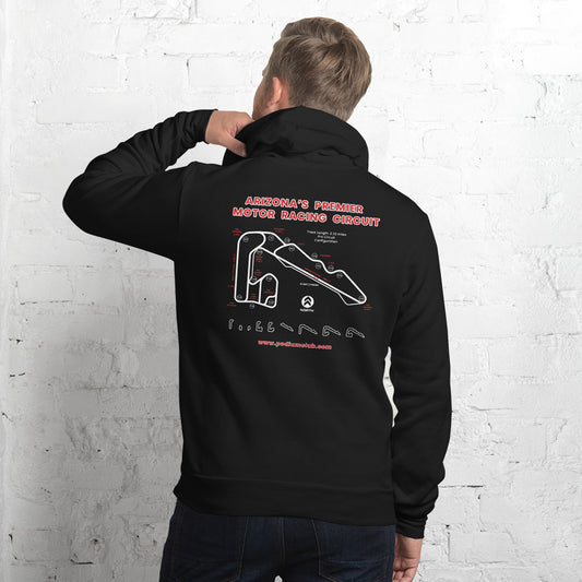 Podium Club Logo & Track Map Unisex Hoodie - Navy or Black