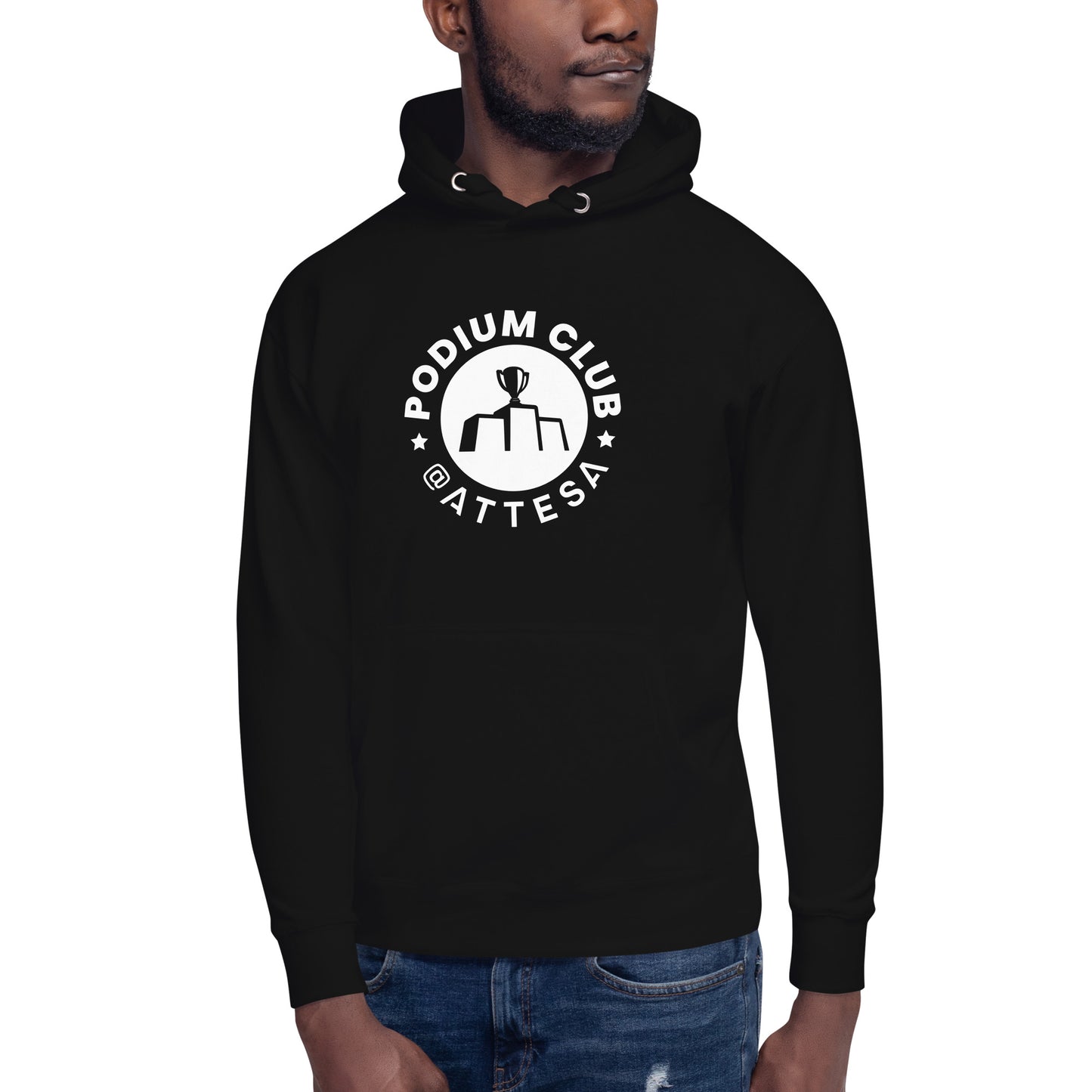 Mens Podium Club Crest 2024 Hoodie - Black or Navy