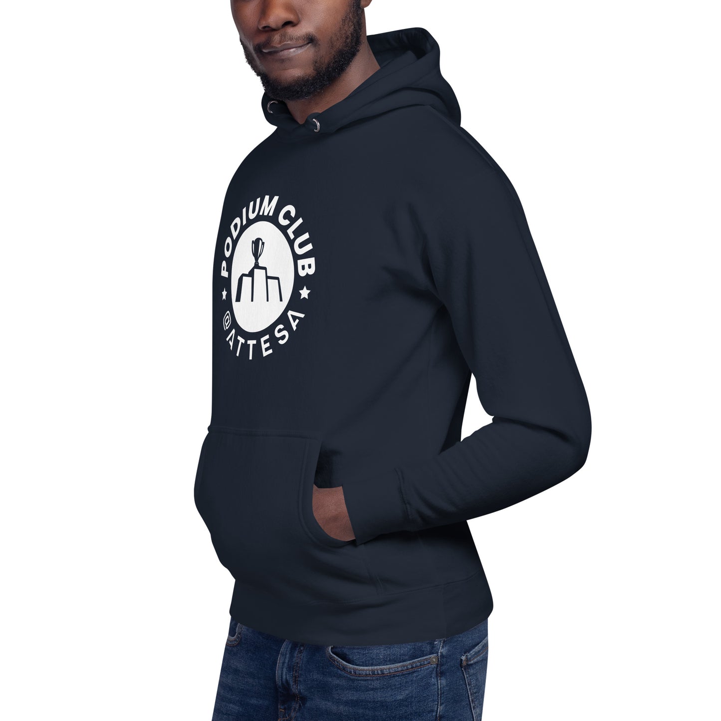 Mens Podium Club Crest 2024 Hoodie - Black or Navy