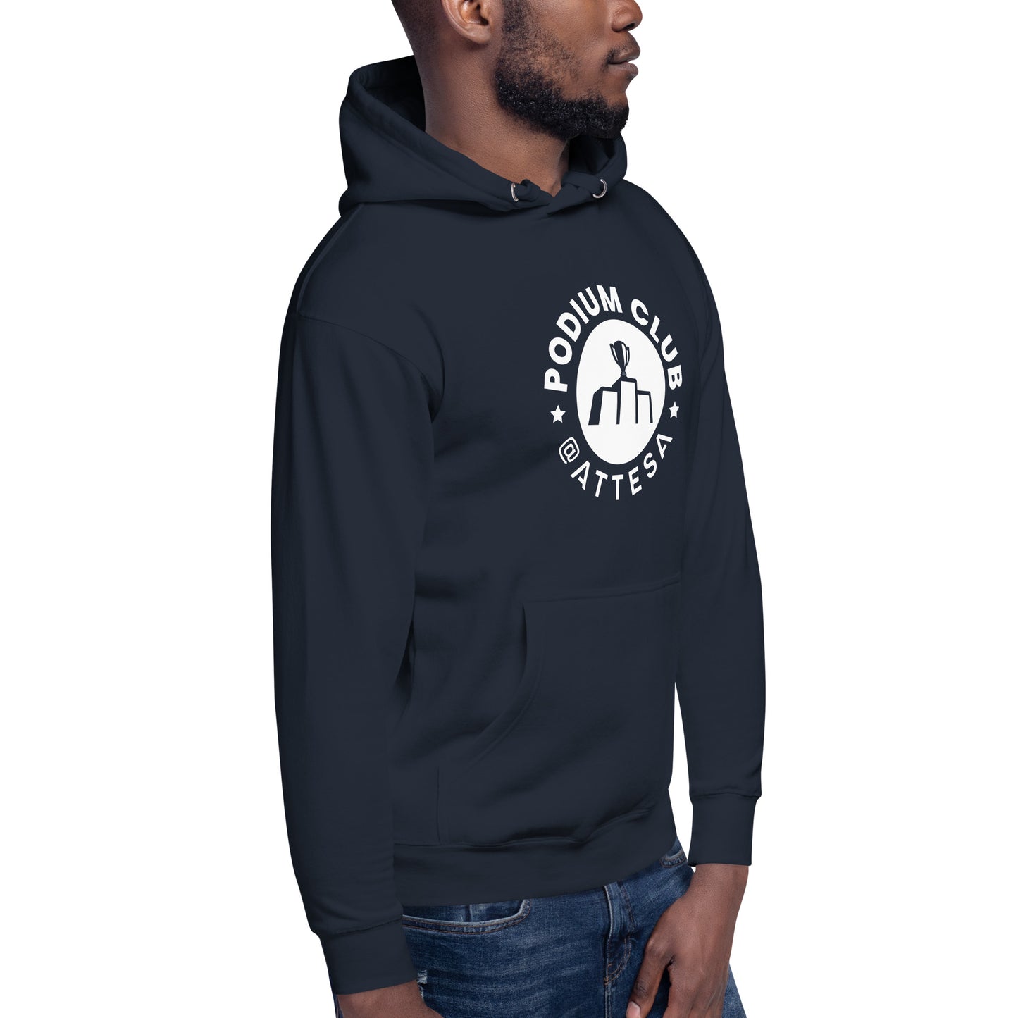 Mens Podium Club Crest 2024 Hoodie - Black or Navy