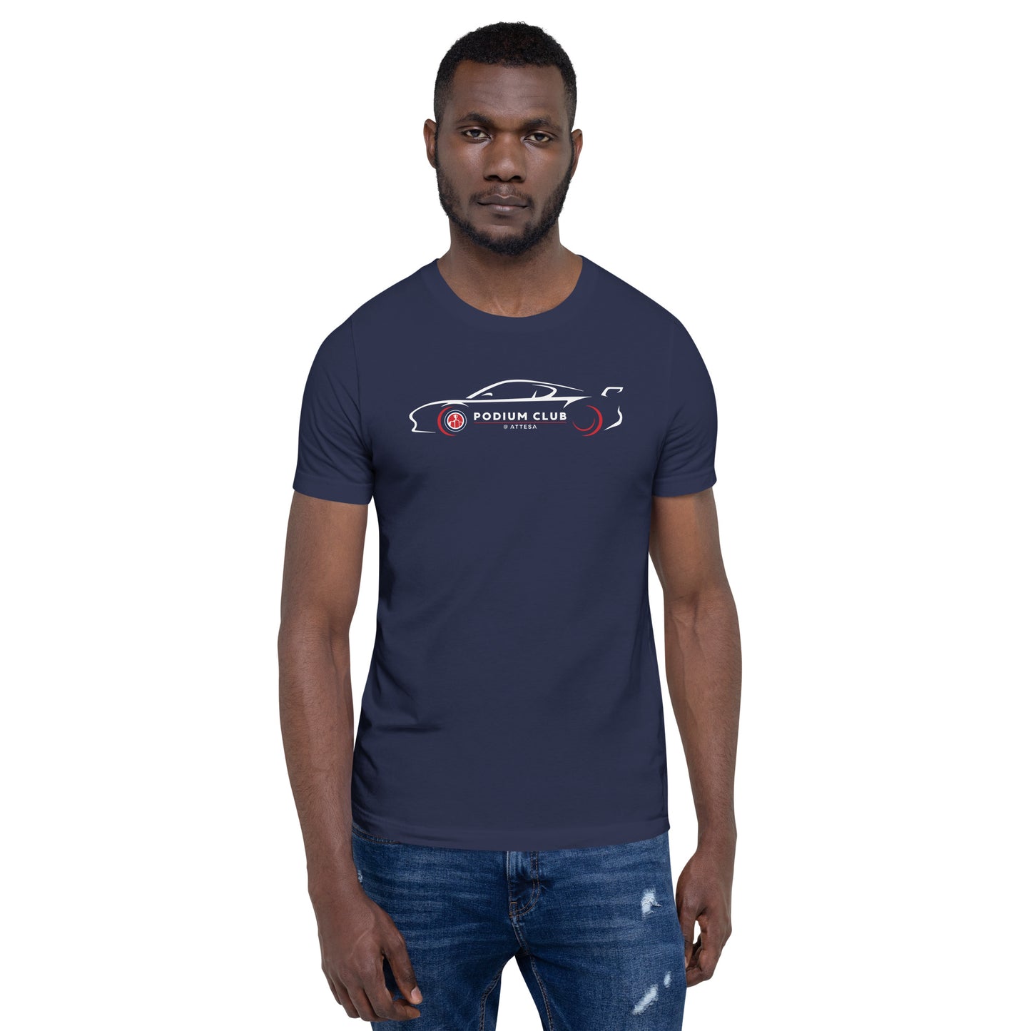Men's Podium Club GT3 Car & Track Map T-Shirt - Navy or Black