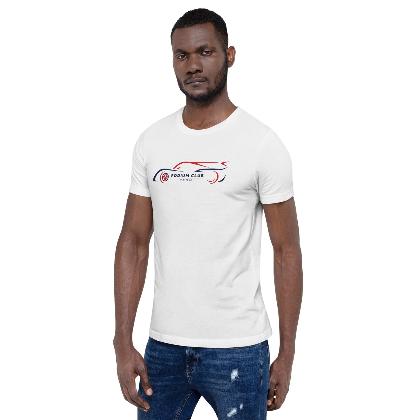 Men's Podium Club GTP Car & Track Map T-Shirt - White